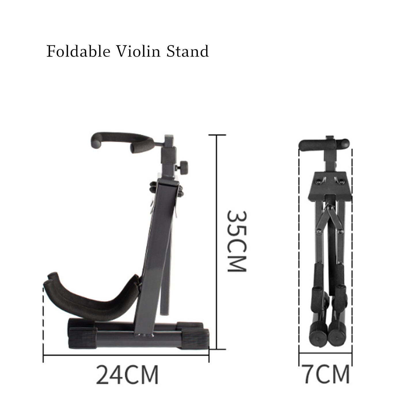 Foldable Violin Stand with Bow Holder | Stable & Portable
