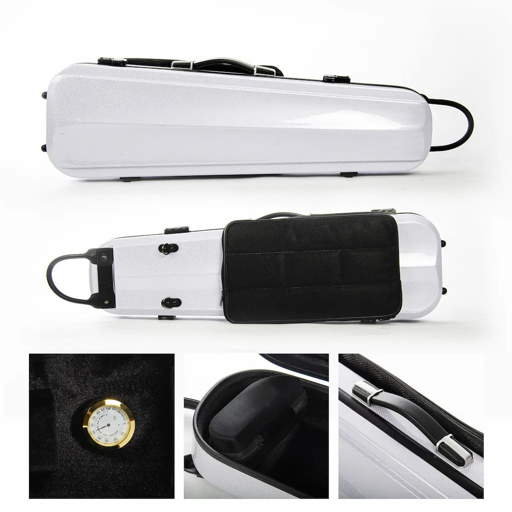 Carbon Fiber Violin Case – Weight Comparison Infographic