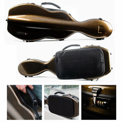Carbon Fiber Violin Case – Weight and Dimensions Infographic