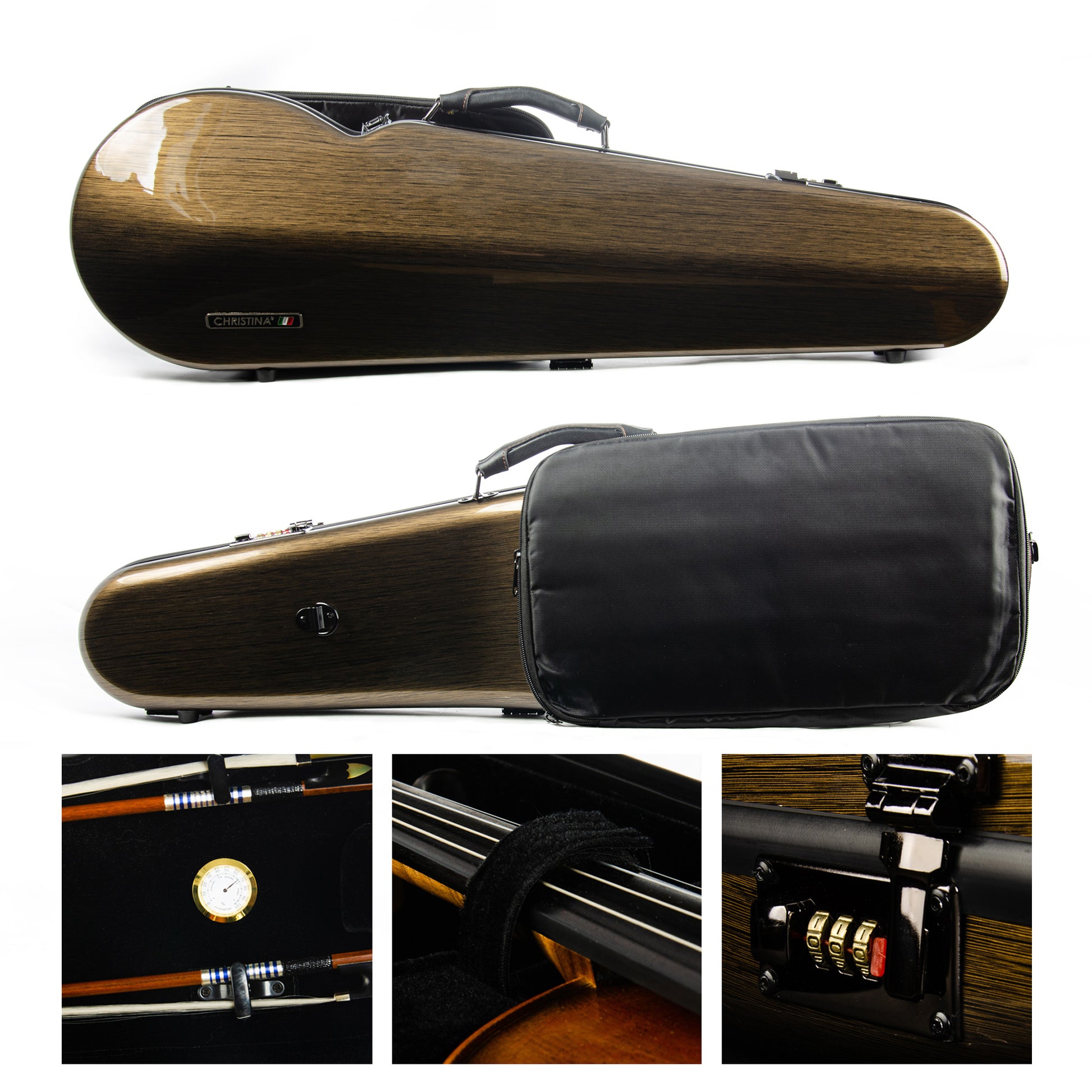Handmade 4/4 violin in Christina violin case, full size violin Australia, student violin safe storage