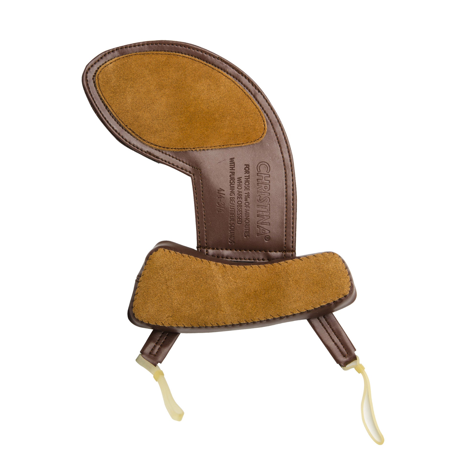 CHRISTINA Comfort Violin Shoulder Rest – Front View, Soft Cushion 4/4 & 3/4