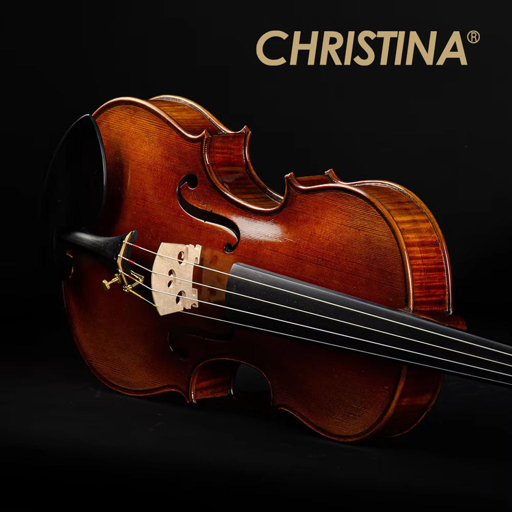 Handmade Beginner Violin Set S100B – Front View, Solid Spruce & Maple Australia