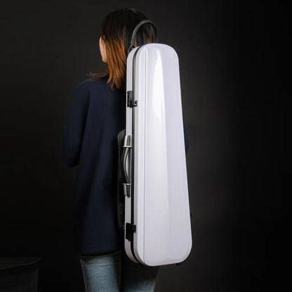 Carbon Fiber Violin Case Black – Exterior View, Hard Shell Protection