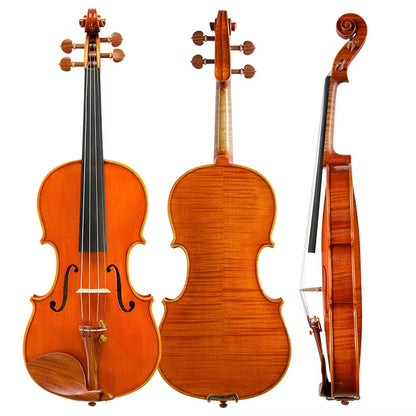 S100A Violin – Back View, Maple Construction