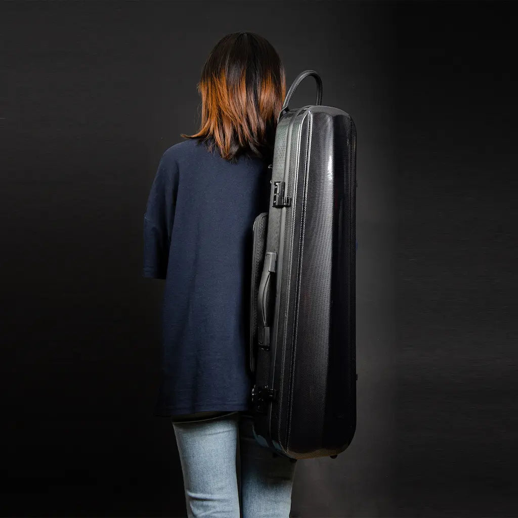 Carbon Fiber Violin Case – Backpack Strap Detail