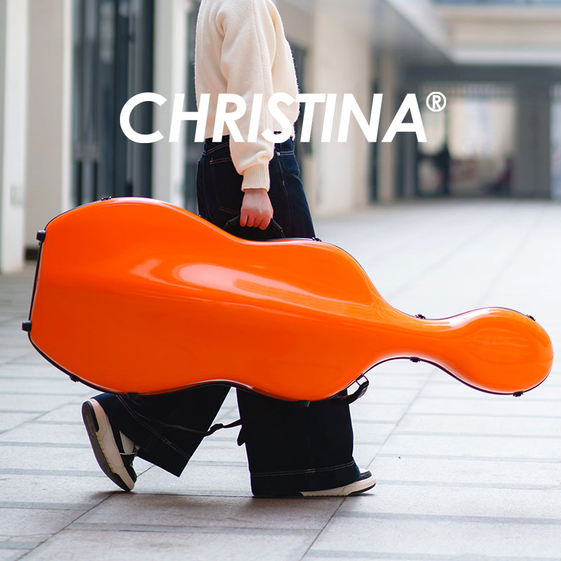 CHRISTINA Lightweight Cello Travel Case Waterproof Side View