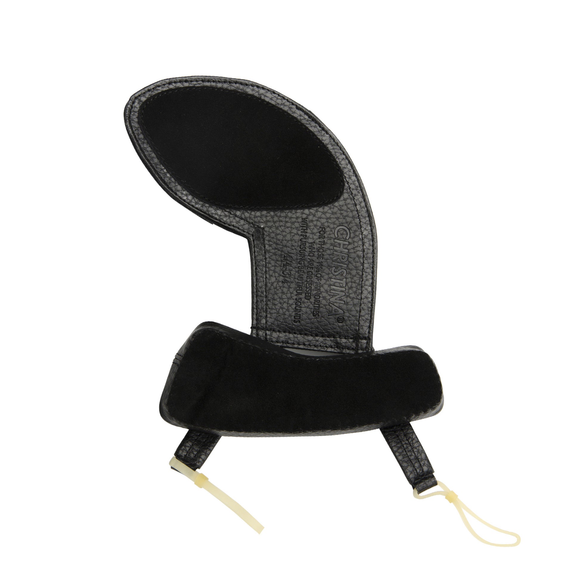 CHRISTINA Comfort Shoulder Rest – Installed on Violin Side View