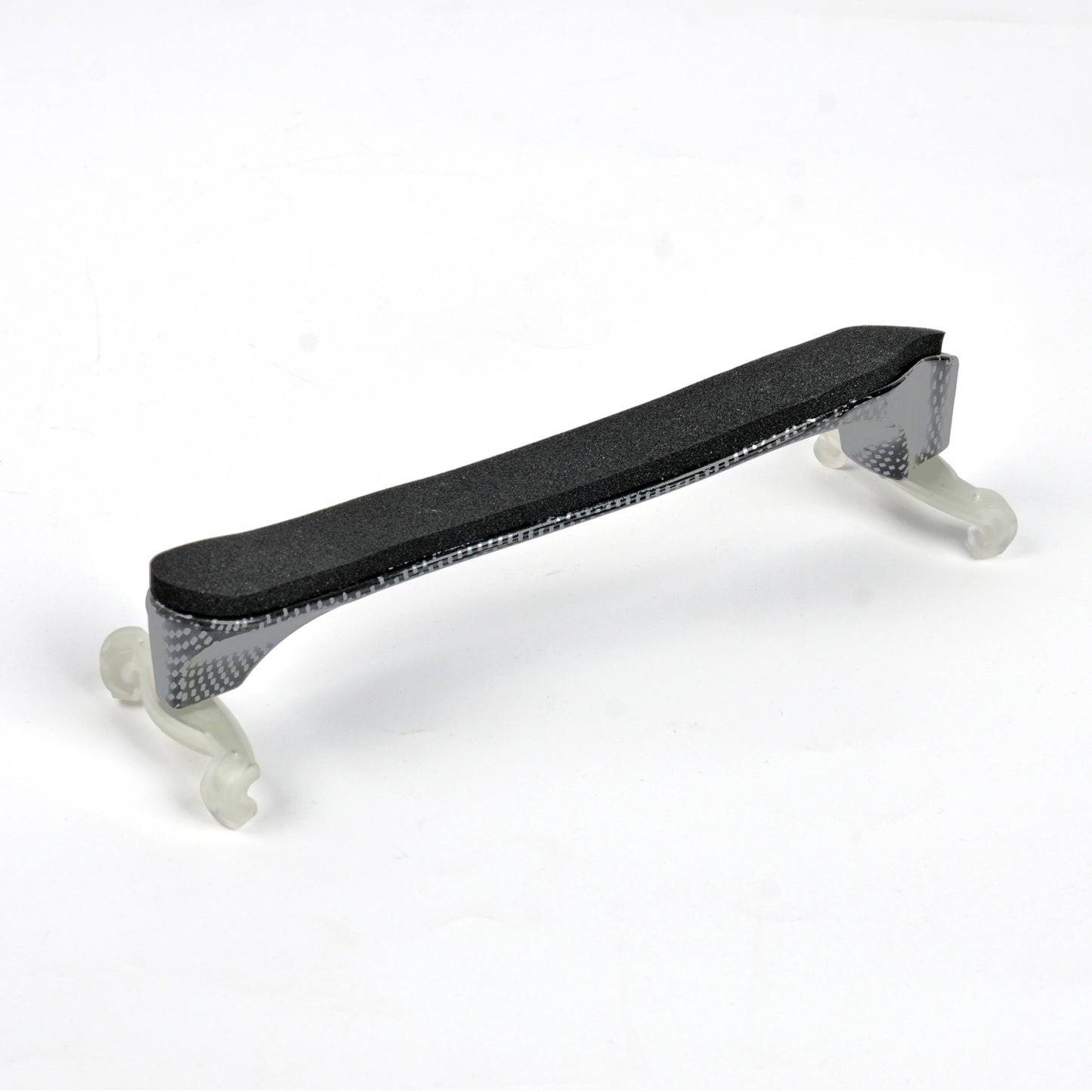 Carbon Fiber Violin Shoulder Rest – Installed on Violin, Side View