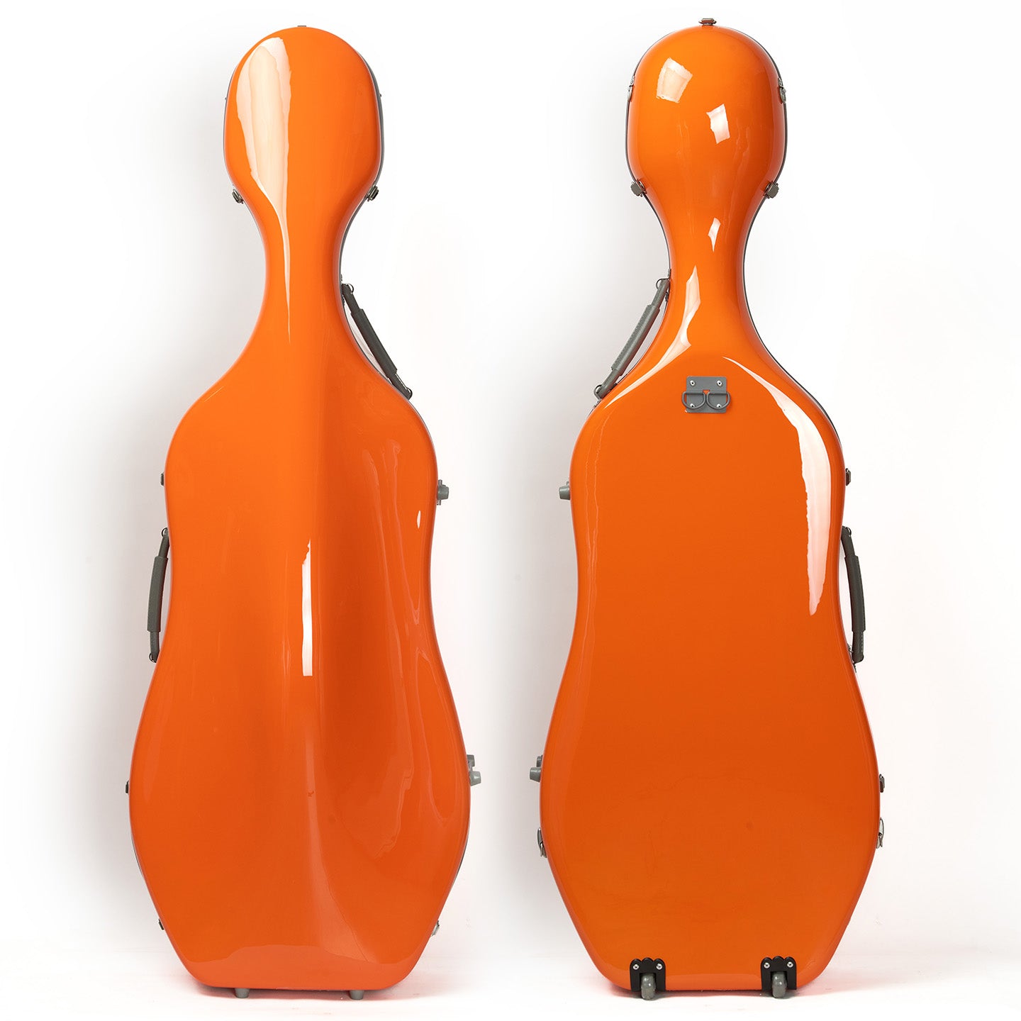 Blue lightweight 4/4 cello case with durable hard shell protection for musicians and orchestra travel