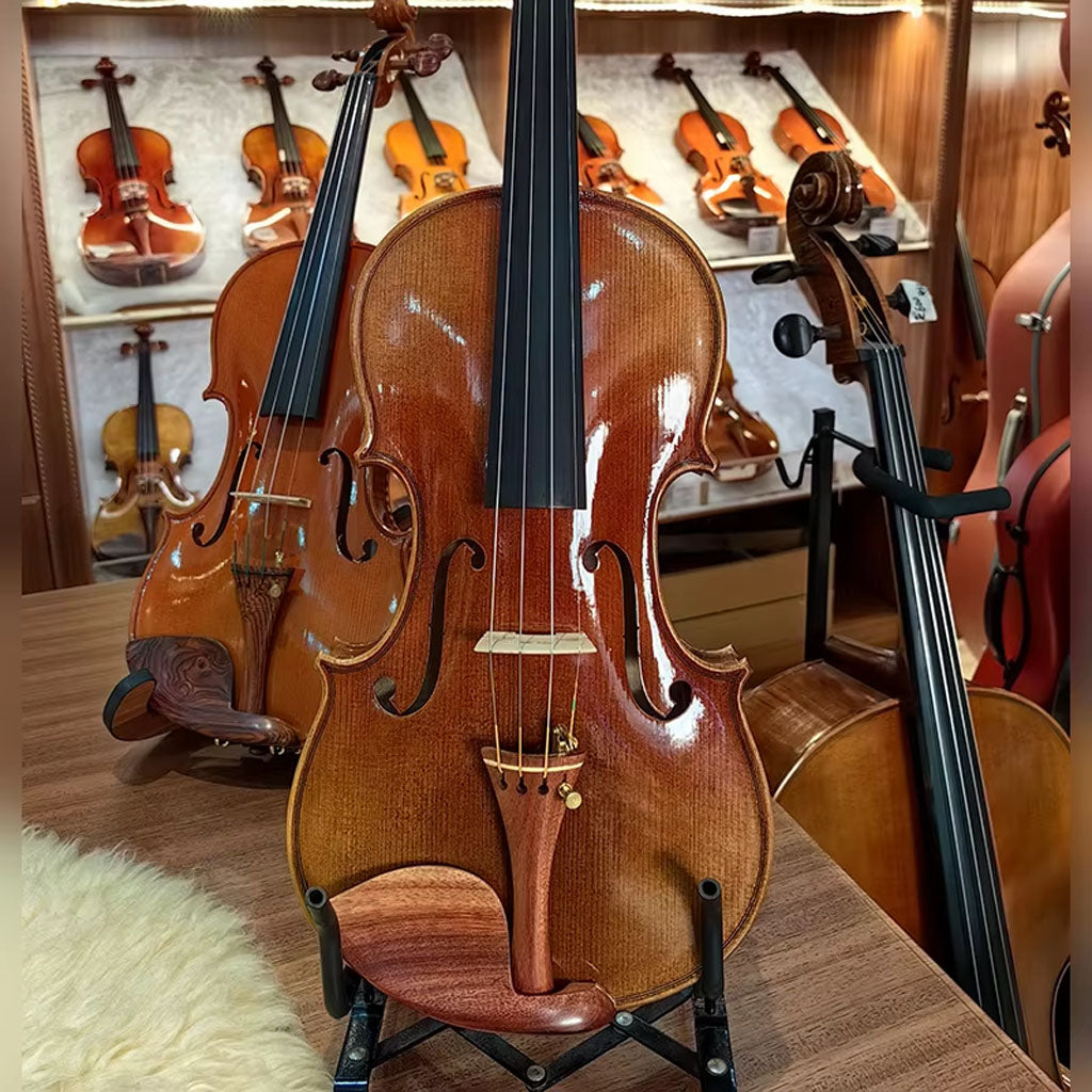 CHRISTINA V09 S-1 Handmade Violin – Side Profile Detail