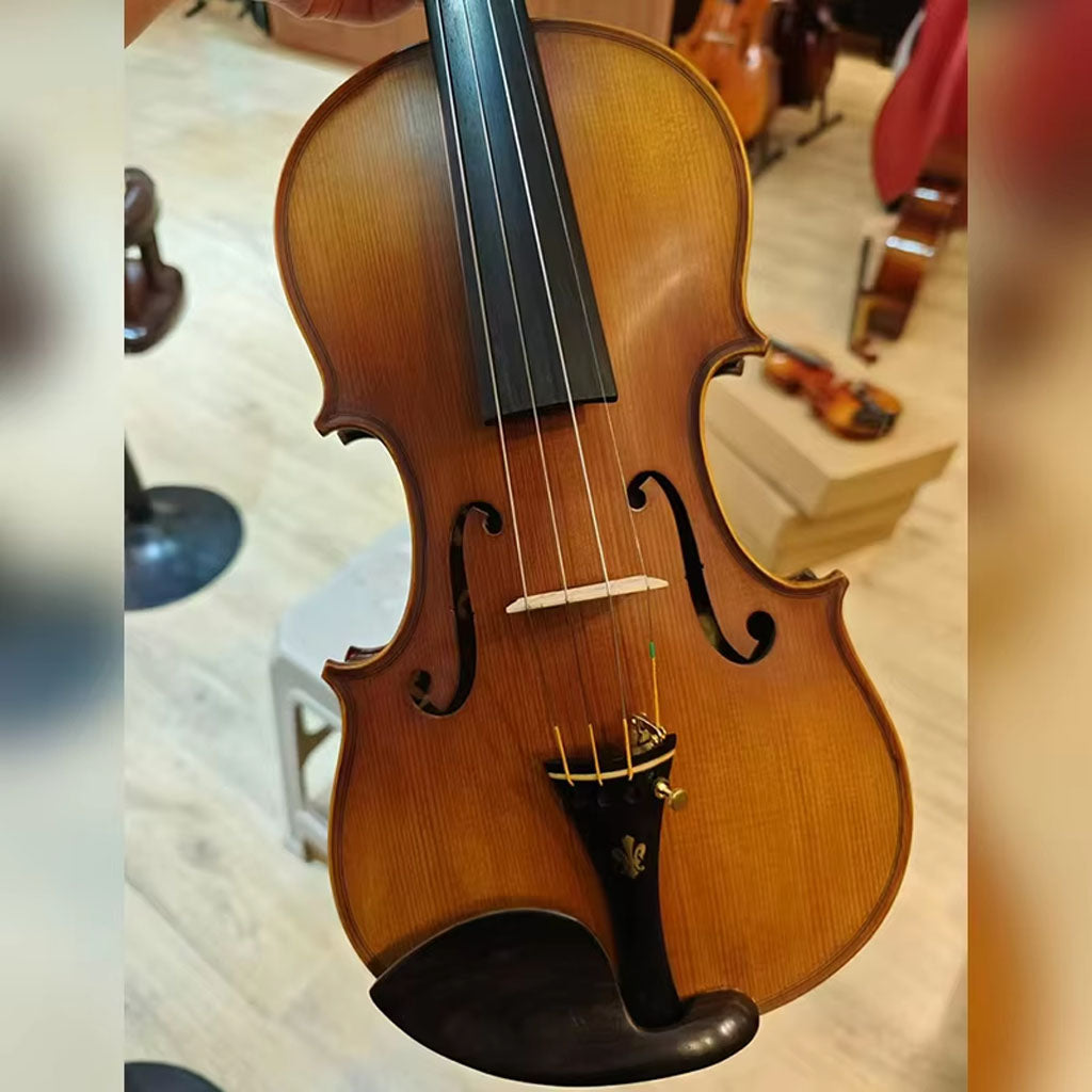 CHRISTINA V07B Handmade Violin – Side Profile, Carved Body Detail