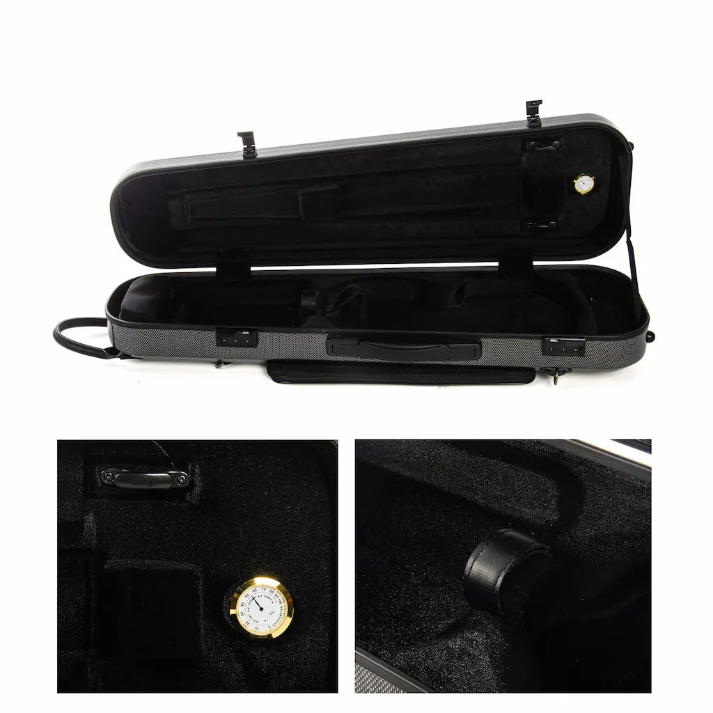 Carbon Fiber Violin Case – Lock and Clasp Close-up