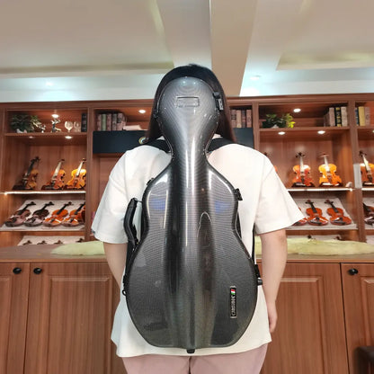 Carbon Fiber Violin Case Wood Grain – Interior Padding and Bow Holders