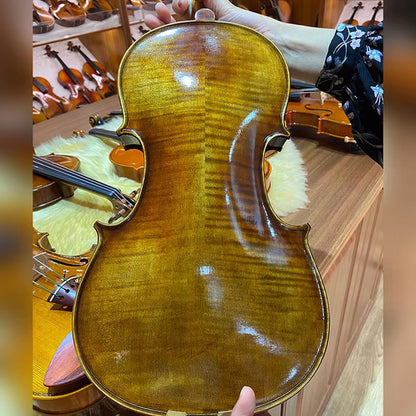 S100A Violin – Scroll and Pegs Close-up