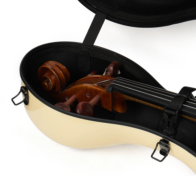 Soft padded interior of lightweight cello case Australia with secure protective lining for musicians