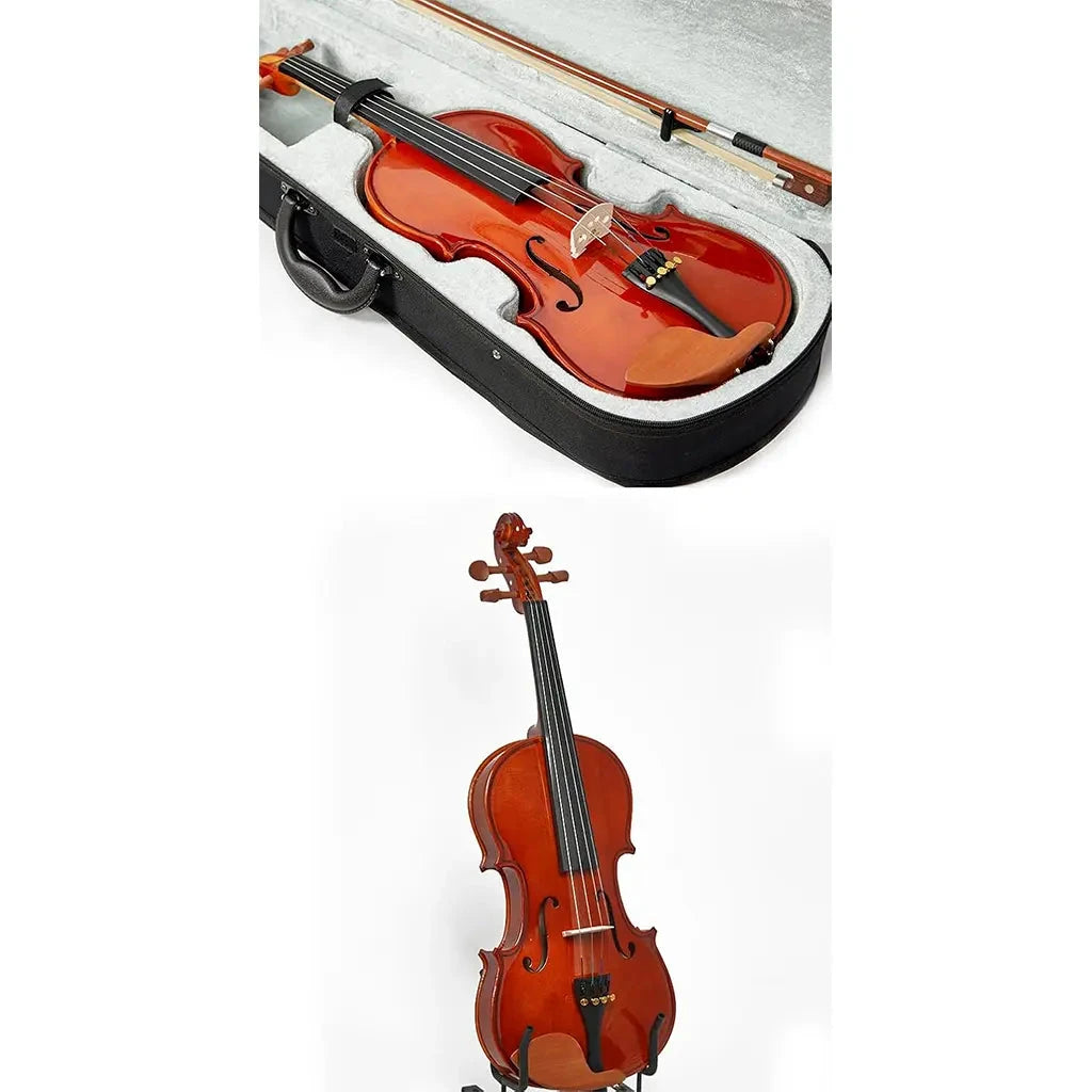Christina V02 Beginner Violin Kit 4/4 | Maple + Spruce | Case, Bow, Rosin, Shoulder Rest Included | Australia