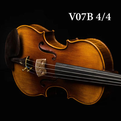 CHRISTINA V07B Handmade Violin – Bridge and Strings Detail