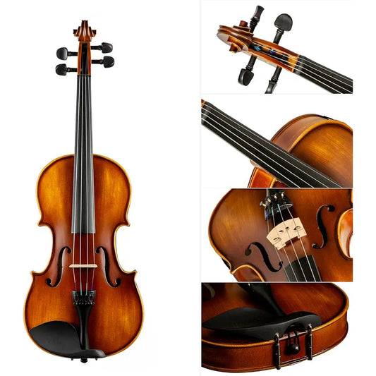 Christina V02 Beginner Violin Kit 4/4 | Maple + Spruce | Case, Bow, Rosin, Shoulder Rest Included | Australia