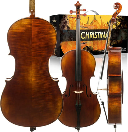 Christina C07 Professional Handmade Cello Kit - carbon fiber case + bow - CHRISTINA