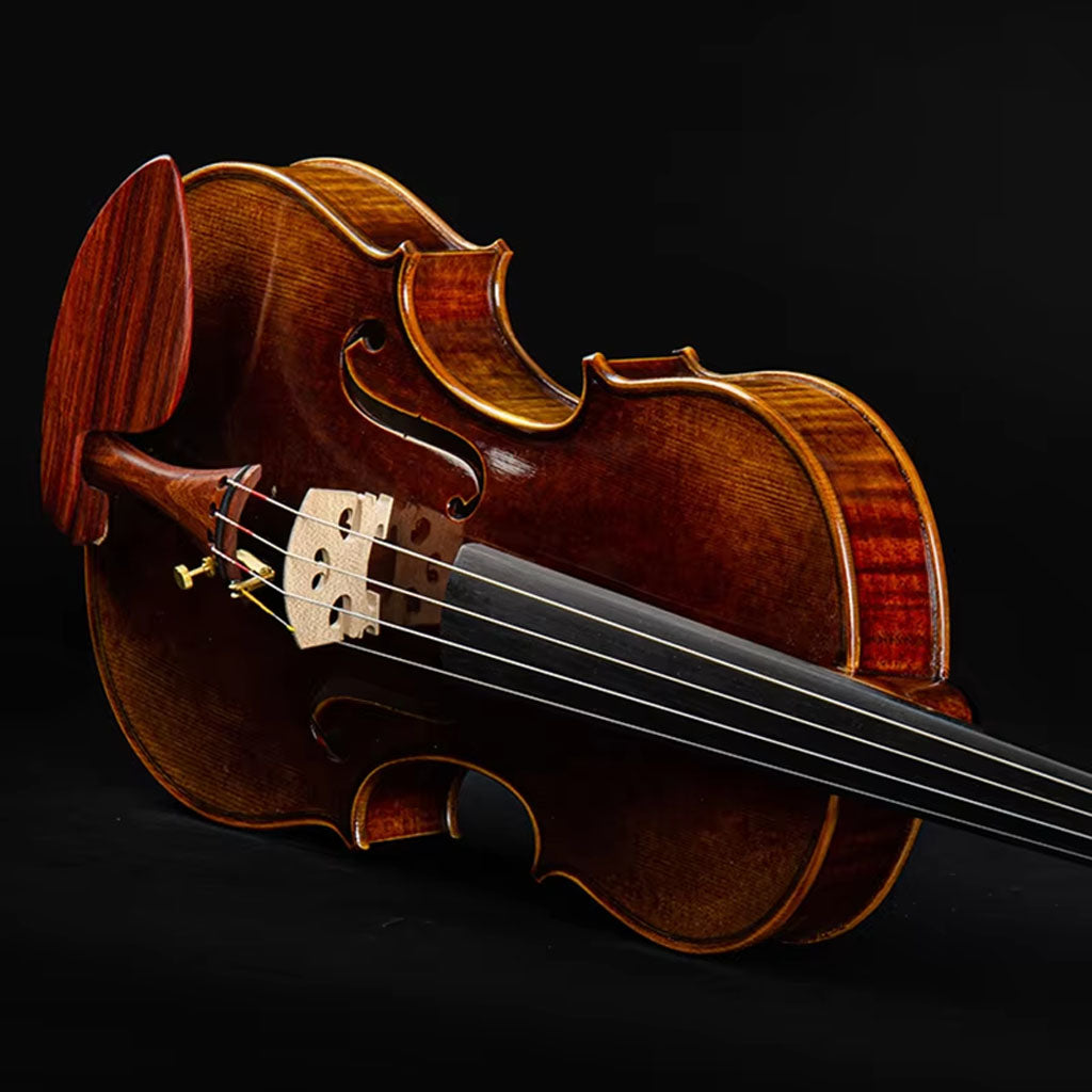CHRISTINA S300A Professional Violin – Ebony Fittings Close-up