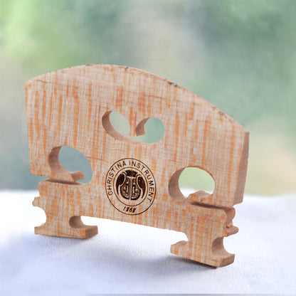 Professional violin bridge replacement for 4/4 violins with luthier quality maple craftsmanship