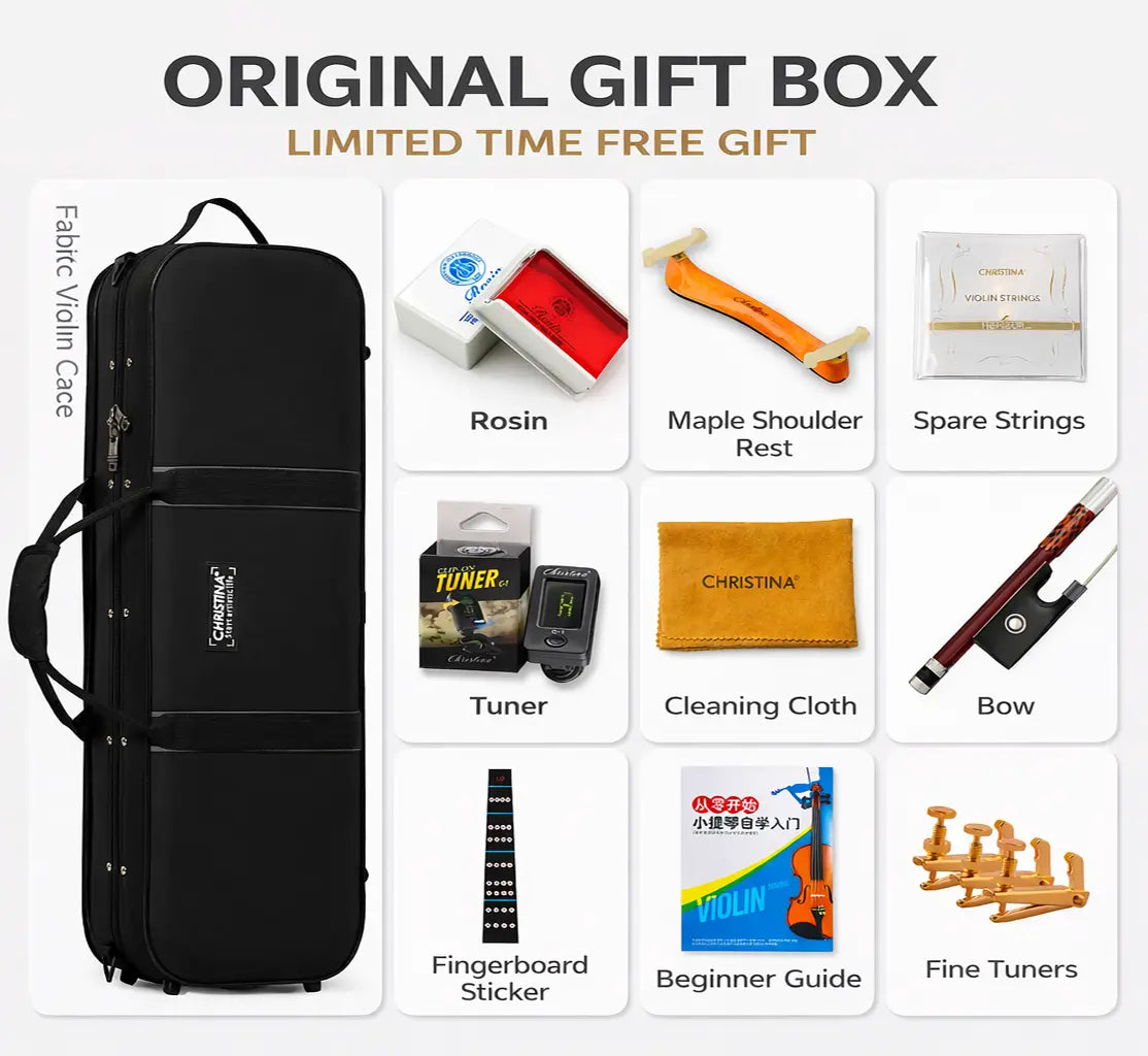 Christina V04 Complete Beginner Violin Kit – All Sizes