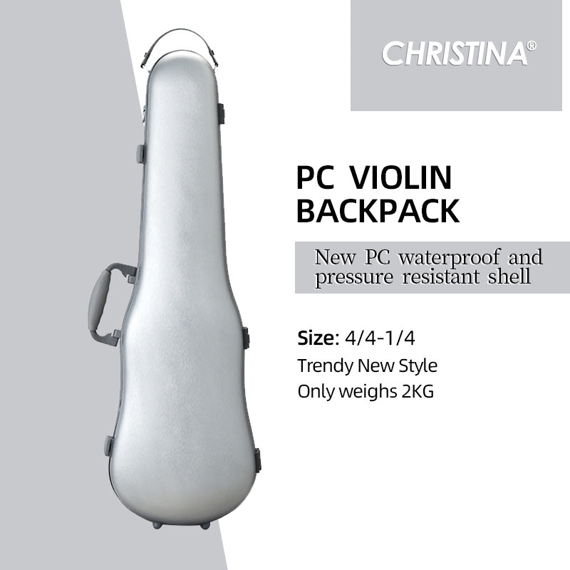 Christina Pro PC Violin Case 4/4 Lightweight 2KG – Angle view highlighting durability and finish