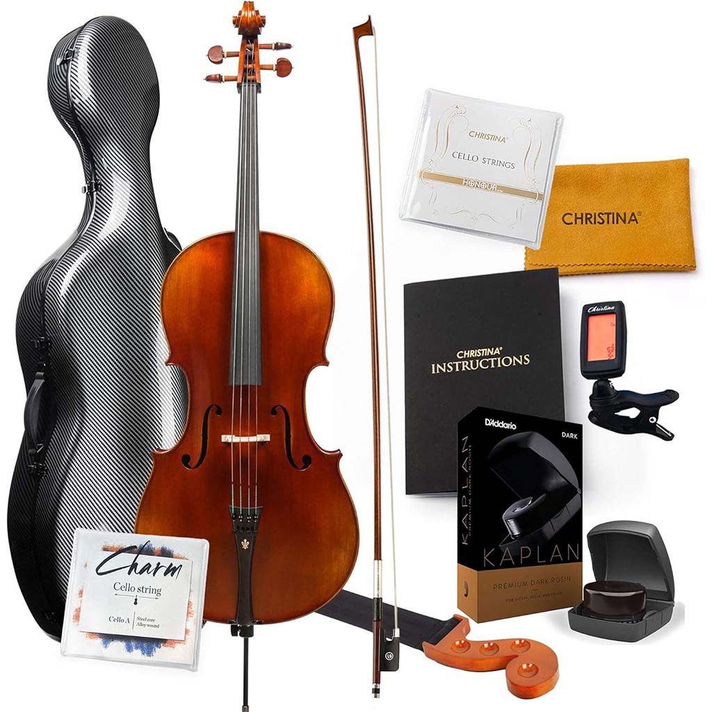 Christina C05 Carbon Fiber Cello – Full Kit with Case and Bow, Professional Cello Australia