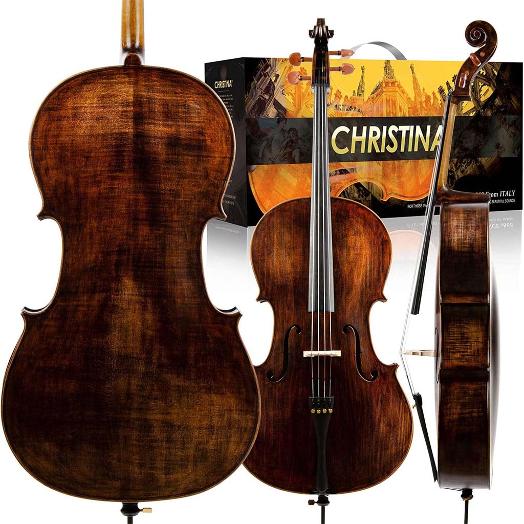 Christina Muse Carbon Fiber Cello Kit – Back View, Handmade Acoustic Cello Australia