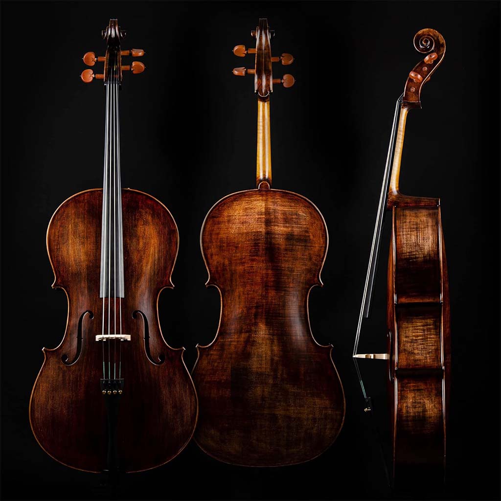 Christina Muse Carbon Fiber Cello Kit – Front View, Professional Student Cello