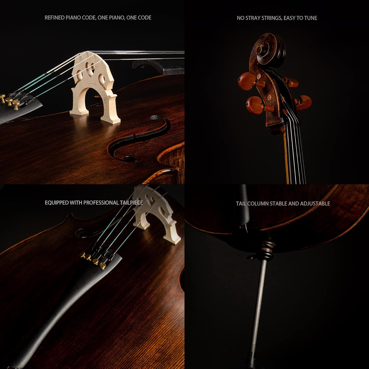 Christina Muse Carbon Fiber Cello – Full Kit with Case, Bow & Accessories