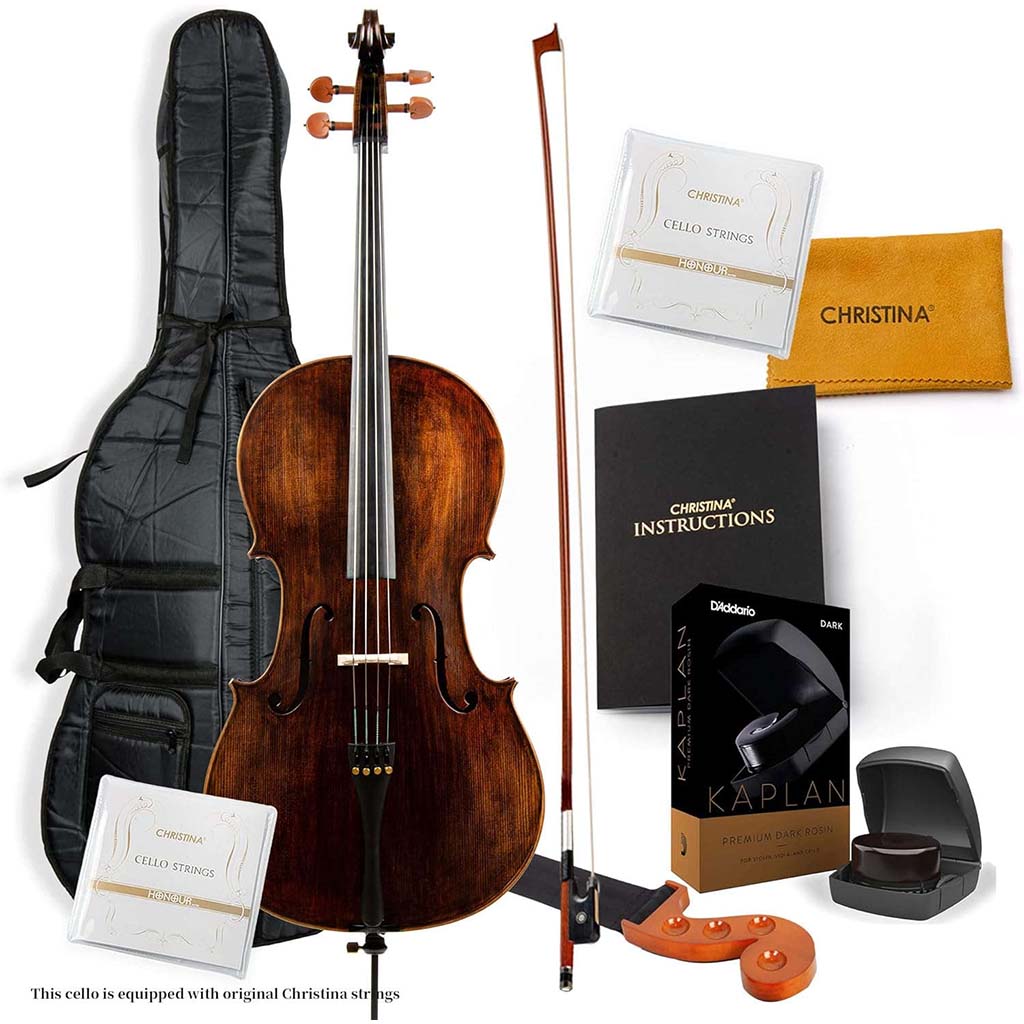 Christina Muse Carbon Fiber Cello – Scroll and Pegs Detail