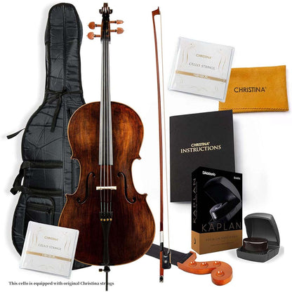 Christina Muse Carbon Fiber Cello – Scroll and Pegs Detail