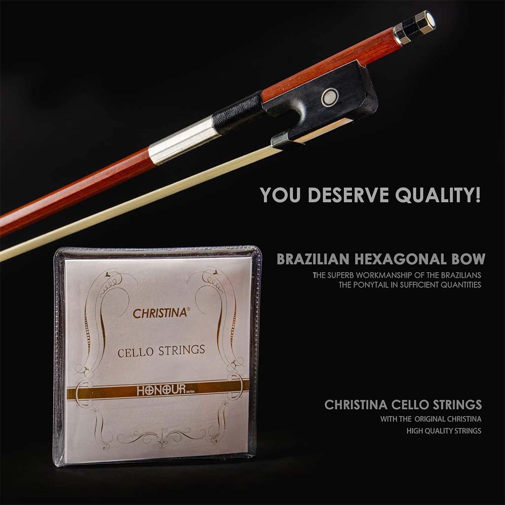 Christina Muse Carbon Fiber Cello – Side Profile View
