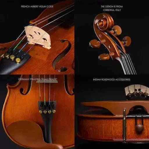 Beginner CHRISTINA V04 Violin Full Size – Complete Kit with Case & Essentials
