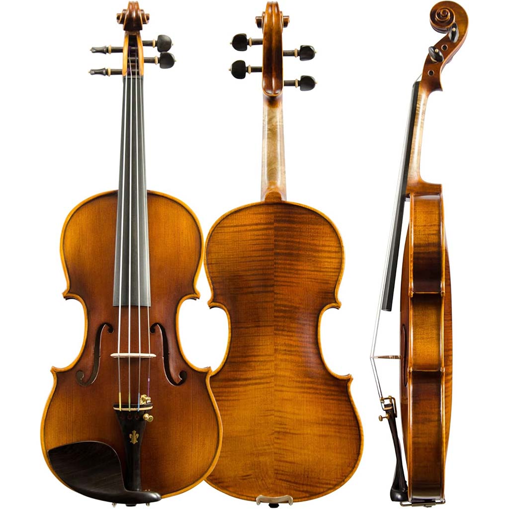 CHRISTINA V05B Handmade Violin – Side Profile View, Student Violin Australia