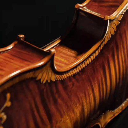 Back view of CHRISTINA V07 Limited Violin Kit Australia highlighting handcrafted maple construction